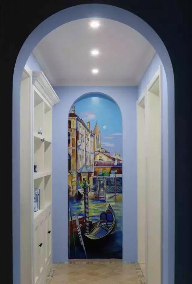 走廊盡頭這樣裝 真漂亮！