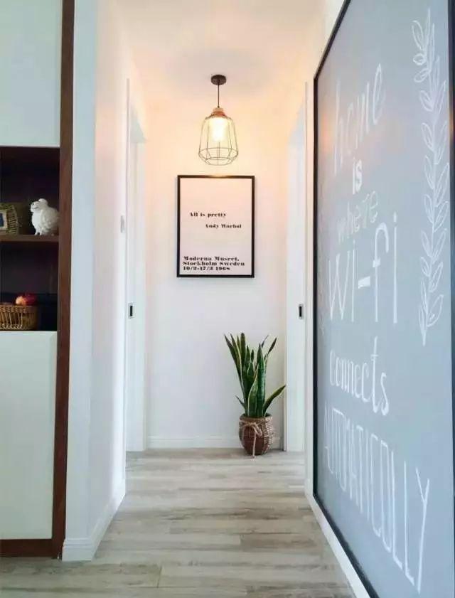 走廊盡頭這樣裝 真漂亮！
