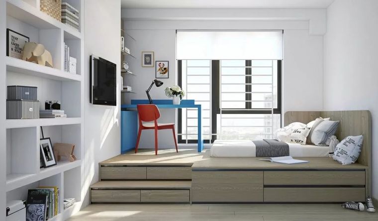 30個前衛(wèi)的地臺臥室設(shè)計，榻榻米已經(jīng)落伍啦_11